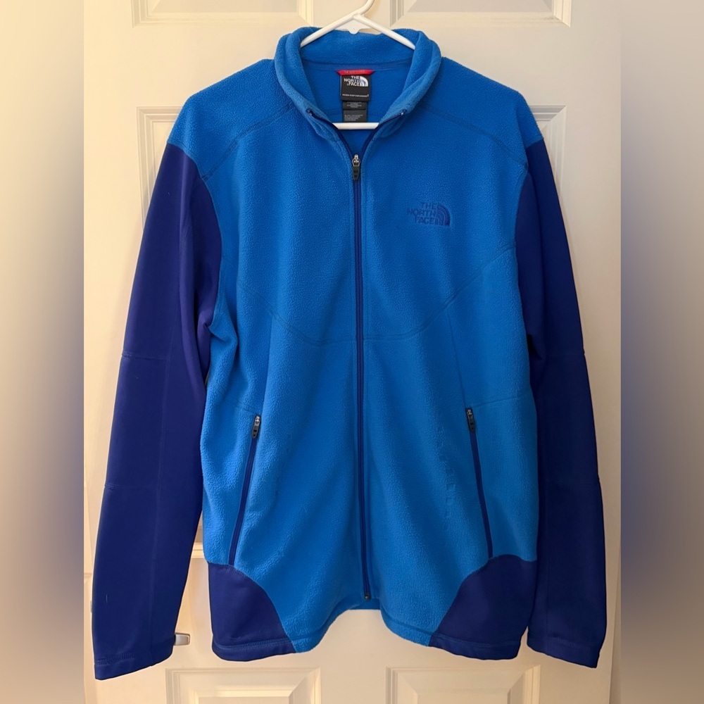 The North Face Men’s Full Zip Fleece, Blue, L